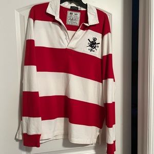 Red and White Polo Shirt